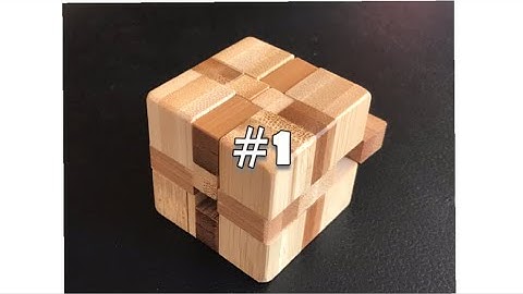 Wood Cube Puzzle