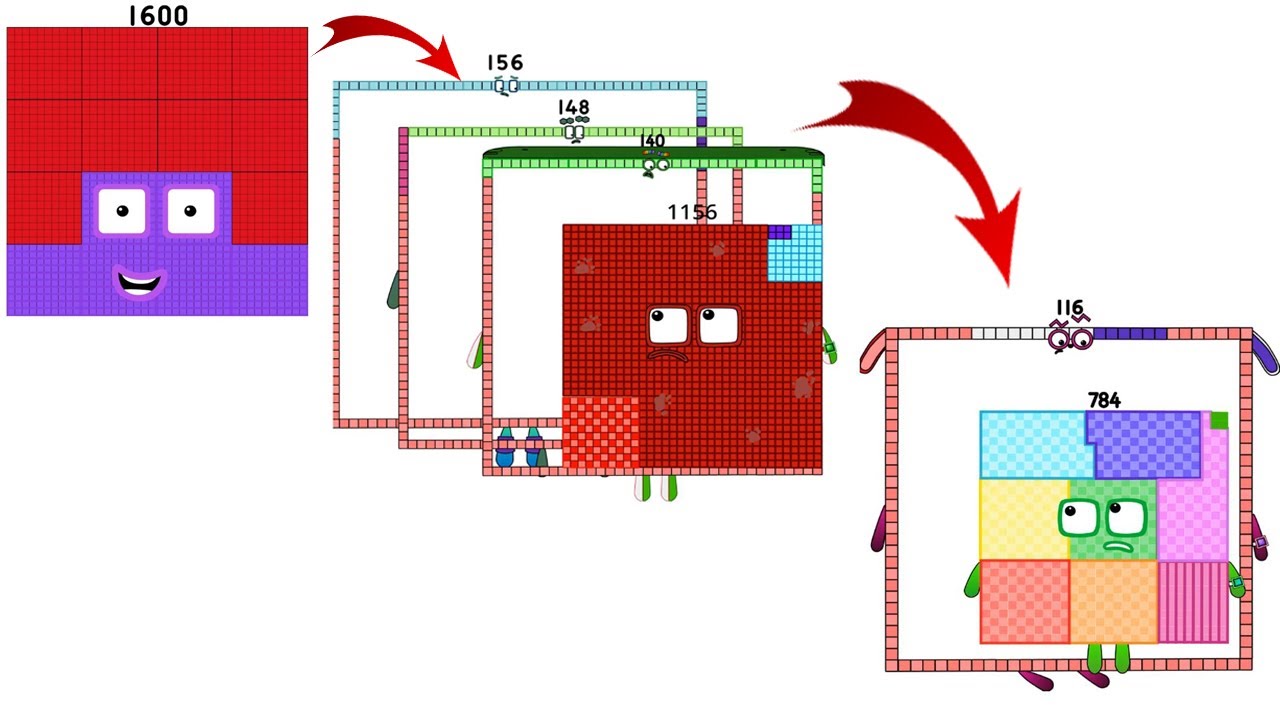 Математика Numberblocks: Серия 7 Numberblocks | Учимся считать | УРОВЕНЬ 1 | 