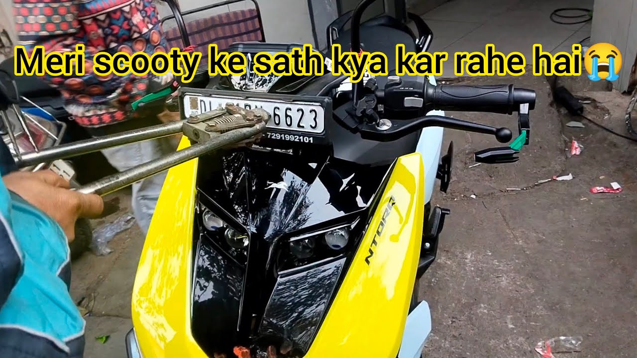 Finally number plate aa gai 🥳#newscooter #tvseries #tvsntorq150 #vlog2026 #youtube 