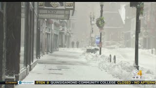 'A Sense Of Peace': Boston Streets Transformed During Snowstorm