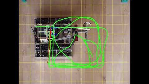 Odometry compared to optical tracking