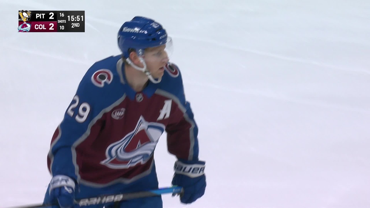 MacKinnon Earns a Penalty Shot vs. Pittsburgh