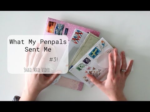 What My Penpals Sent Me #3 | Snail Mail Video