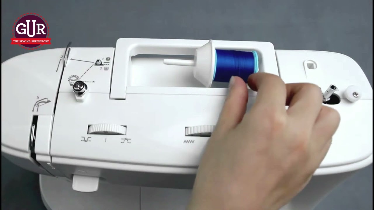 Necchi K series sewing machine tutorial how to wind the bobbin YouTube