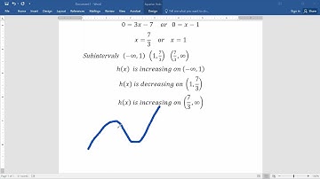 Calculus 1. Section 3.3f Increasing and Decreasing Functions using Derivatives
