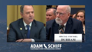 Rep. Adam Schiff Opening Questions Special Counsel John Durham on Sham Report