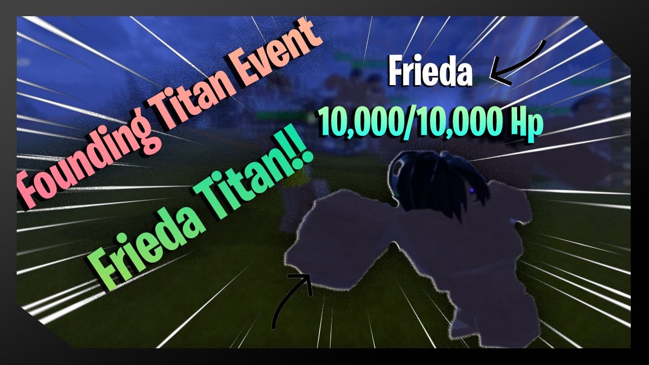 Founding Titan Event Typical Titan Shifting Game Youtube - roblox typical titan shifting game founding titan