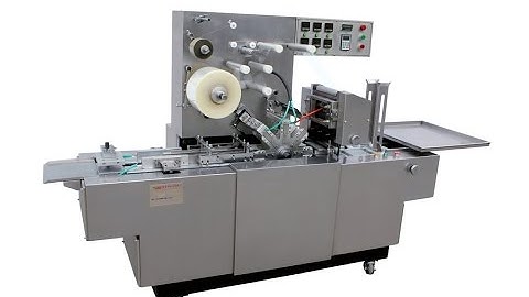 Automatic 3D cellophane wrapping machine with gold tear tape for cigarette Transparent Film Packer