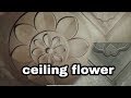 Ceiling corner design & ceiling flower