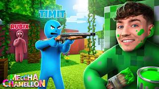 WIR VERSTECKEN uns in MINECRAFT?!😂 | Meccha Chameleon