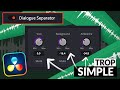 Mixer sa voix facilement avec le Dialogue Separator ! Davinci Resolve 19