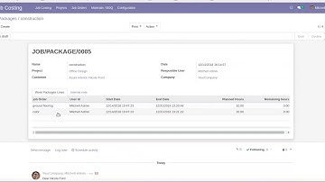 How to Create Work Package Planning for Job Costing Construction | Odoo Apps Feature #odoo16 #cost