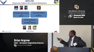 CU Boulder AeroSpace Ventures: Brian Argrow, Hypersonics