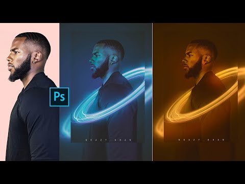 How To Create Neon Portal Light Effect In Photoshop Tutorial By Neazy Khan