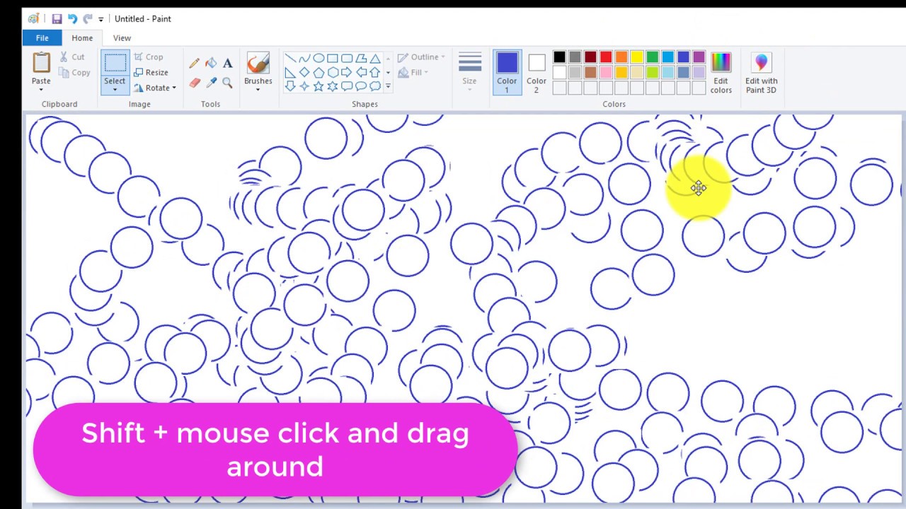 Patterns Using Paint Create beautiful pattern in less than 30 seconds using Paint - YouTube
