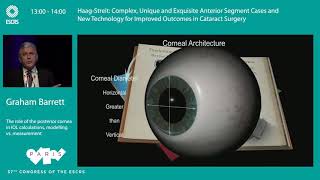 ESCRS 2019 Paris - New Technology for Improved Outcomes in Cataract Surgery - Graham Barrett