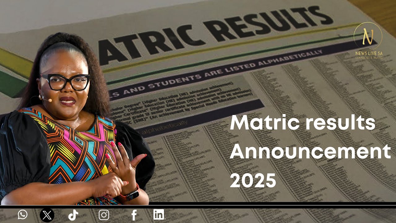 Matric results Announcement 2025 - YouTube