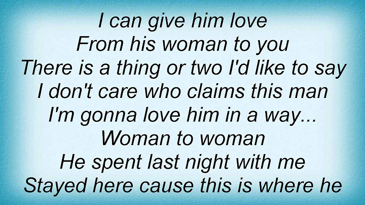 Barbara Mason - From His Woman To You Lyrics_1