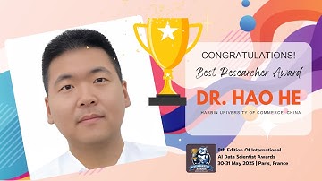 Dr. Hao He | Data Science in Marketing | Best Researcher Award #sciencefather