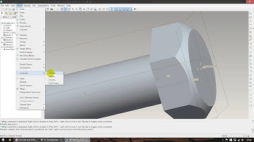PRO E Tutorial Flange Coupling Part 2/5 (Bolt and Nut)