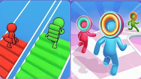 NooB Vs poor vs Layer Man 3D Vs Bridge Race 3D🔵All New  Gameplay watching the download iOS android