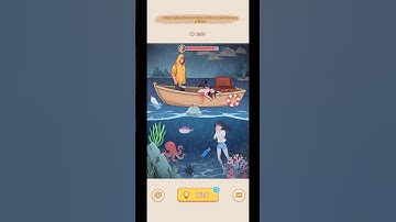 Brain puzzle 2:logic twist| Help the girl underwater hold on the boatman loses his patience #shorts