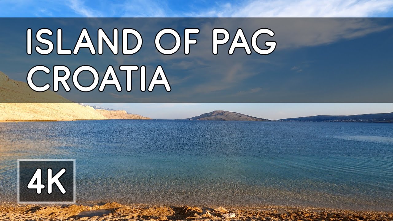 Walking Tour: Island of Pag, Croatia - 4K UHD Virtual Travel