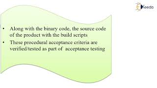 Acceptance testing - Testing Techniques - Software Testing and Quality Assurance