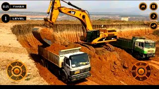 Real excavator driving simulator digging games, real excavator simulator game video game screenshot 1