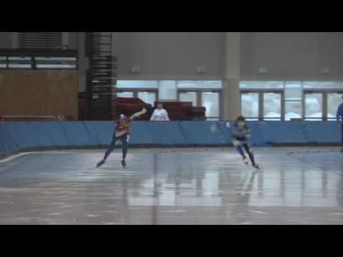 Bri West and John Diemont - 500 Meter Speed Skatin...