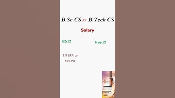 BSc CS vs B Tech CS Ke Baad Kitni Salary Milti Hai | BSc CS vs B Tech CS Which Is Better | Salary