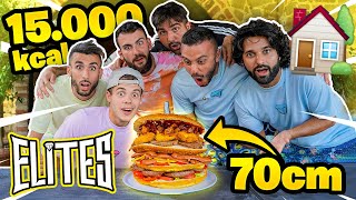 🍔 GLI ELITES CUCINANO L’HAMBURGER PIÙ GRANDE D’ITALIA! *fatto in casa* (15.000 kcal)