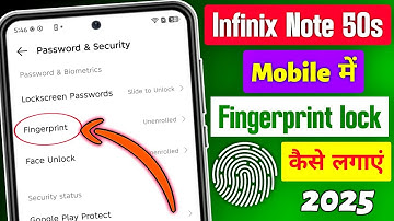 infinix note 50s 5g in display fingerprint setting | infinix note 50s fingerprint lock kaise lagaye