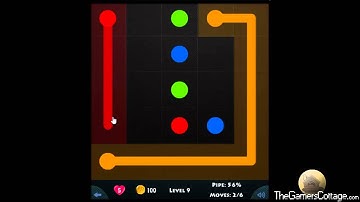 Flow Game Level - 9 [5x5] Beginners Pack Connect the Dots