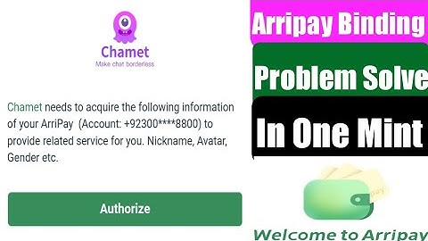 Metwallet Binding Problem Solve in One Mint ! How to bind Arripay account with Your Chamet