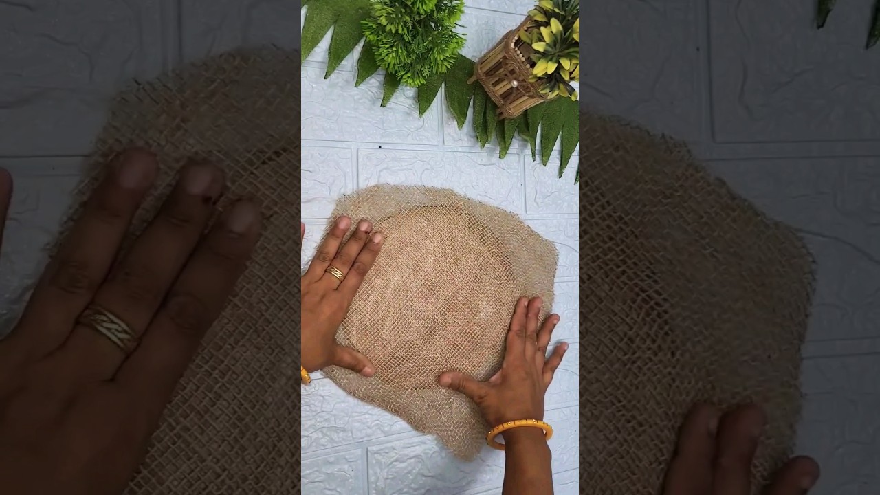 home decor ideas from jute fabric 