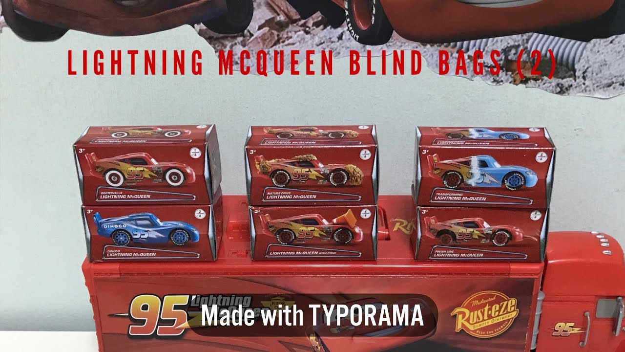 Disney Cars Series 3 Lightning McQueen with Cone Diecast Car