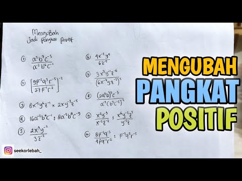 Video: Bolehkah eksponen menjadi negatif?