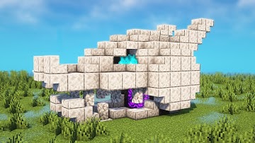 Minecraft Dragon Skull Nether Portal Tutorial - How to Build a Skull Nether Portal in Minecraft 1.21