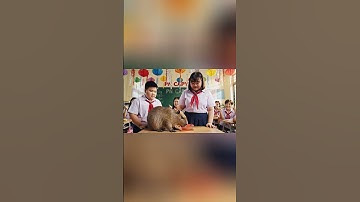 Capybara siêu quậy phản đòn bé Mai bất ngờ #capybara
