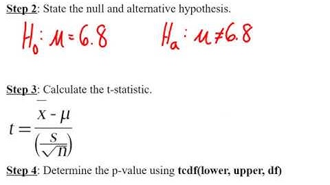 Hypothesis Testing for the Mean Population St Dev Unknown and Sample St Dev Known