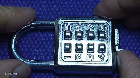 how to unlock the digital padlock - 8 digit / 10 digit