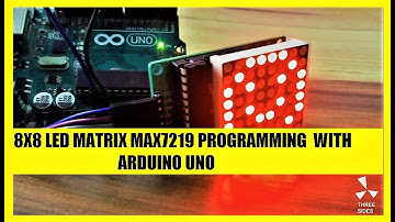 8x8 LED Matrix MAX7219 programming with Arduino Uno|Arduino Diy Project|Three Sides