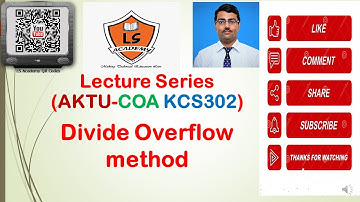 AKTU EXAM | COA KCS302 | Divide overflow in computer architecture |COA Lecture Series
