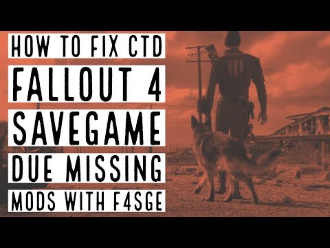 Recover you missing mod corrupted Fallout 4 save game with F4SGE