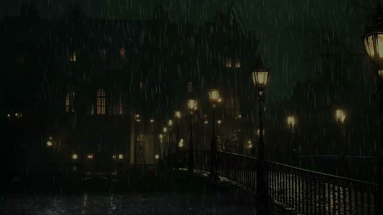 Cozy Night Rain Ambience for Sleeping, Studying, and Deep Relaxation