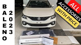 baleno 2023 accessories with price 🔥