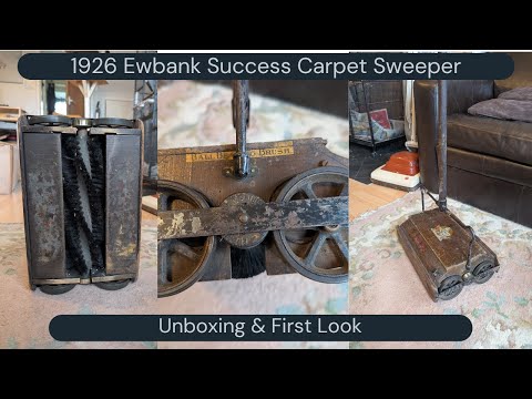 Antique Floorcare! 1920's Ewbank Success Carpet Sweeper - Unboxing & First Look
