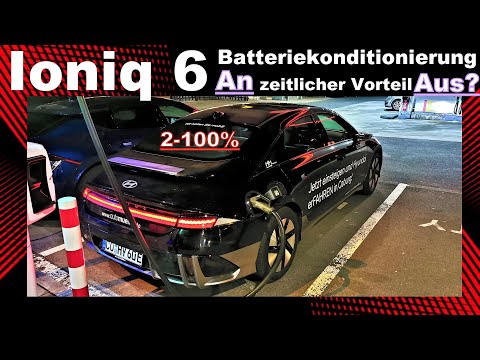 Hyundai Ioniq 6🚀Ladeleistung mit und ohne Batteriekonditionierung (zeitlicher Vorteil)