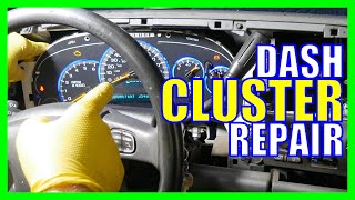 How To Repair Chevy Truck Dash Cluster  [RYOBI SOLDER IRON]